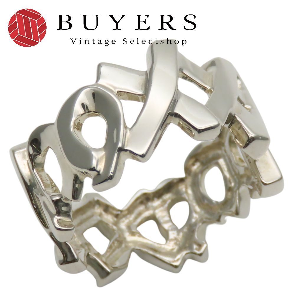 ティファニー リング 指輪 ラブ&キス シルバー925 約4.0g シルバー パロマピカソ レディース 女性 TIFFANY-Co