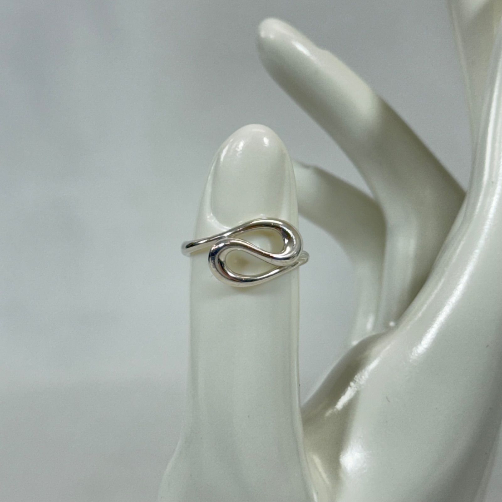 ヴィンテージ TIFFANY＆Co. ティファニー Elsa Peretti エルサ ペレッティ オープンウェーブ リング 指輪 12号 SV925 Ag925 スターリングシルバー ジュエリー レディース