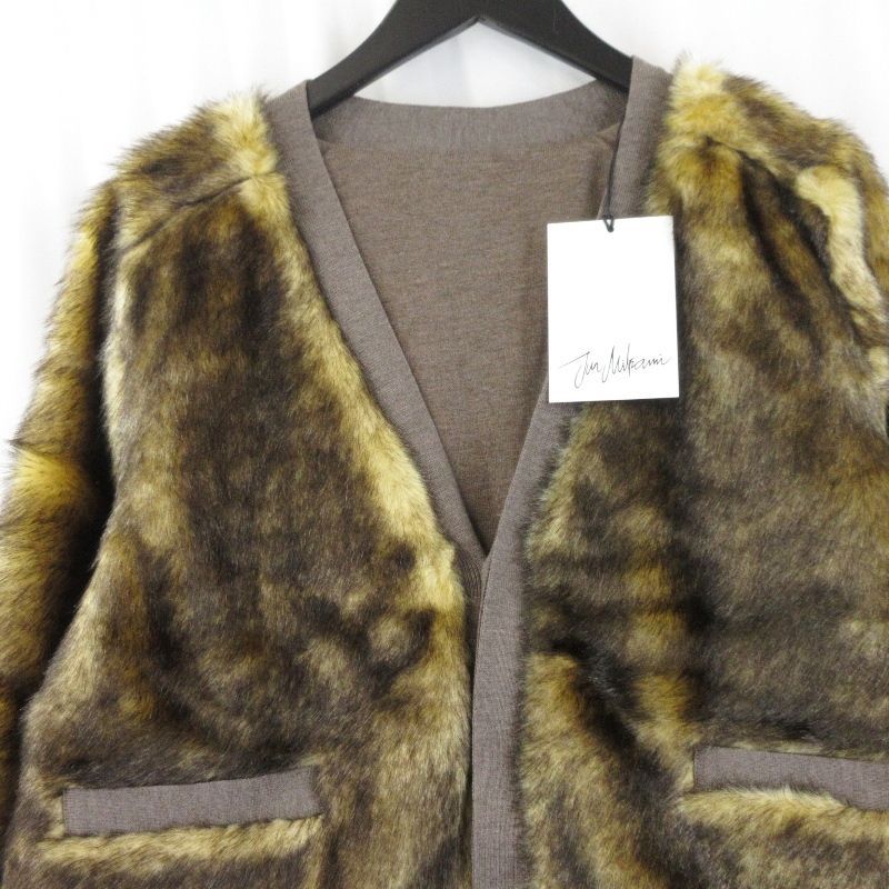 ジュンミカミ FUR CARDIGAN JM-24AW-7-N 70017195 未使用 JUN MIKAMI ジュンミカミ FUR CARDIGAN JM-24AW-7-N ファー