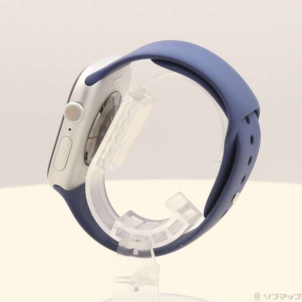 〔 品〕 Apple Watch Series 10 GPS 46mm シルバーアルミニウムケース デニムスポーツバンド 297