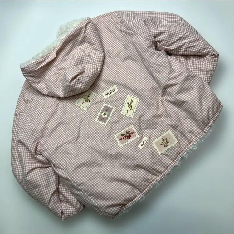 ピンクハウス 生成 ワッペン使い リバーシブルジャケット 2021年 秋 クリーニング済み