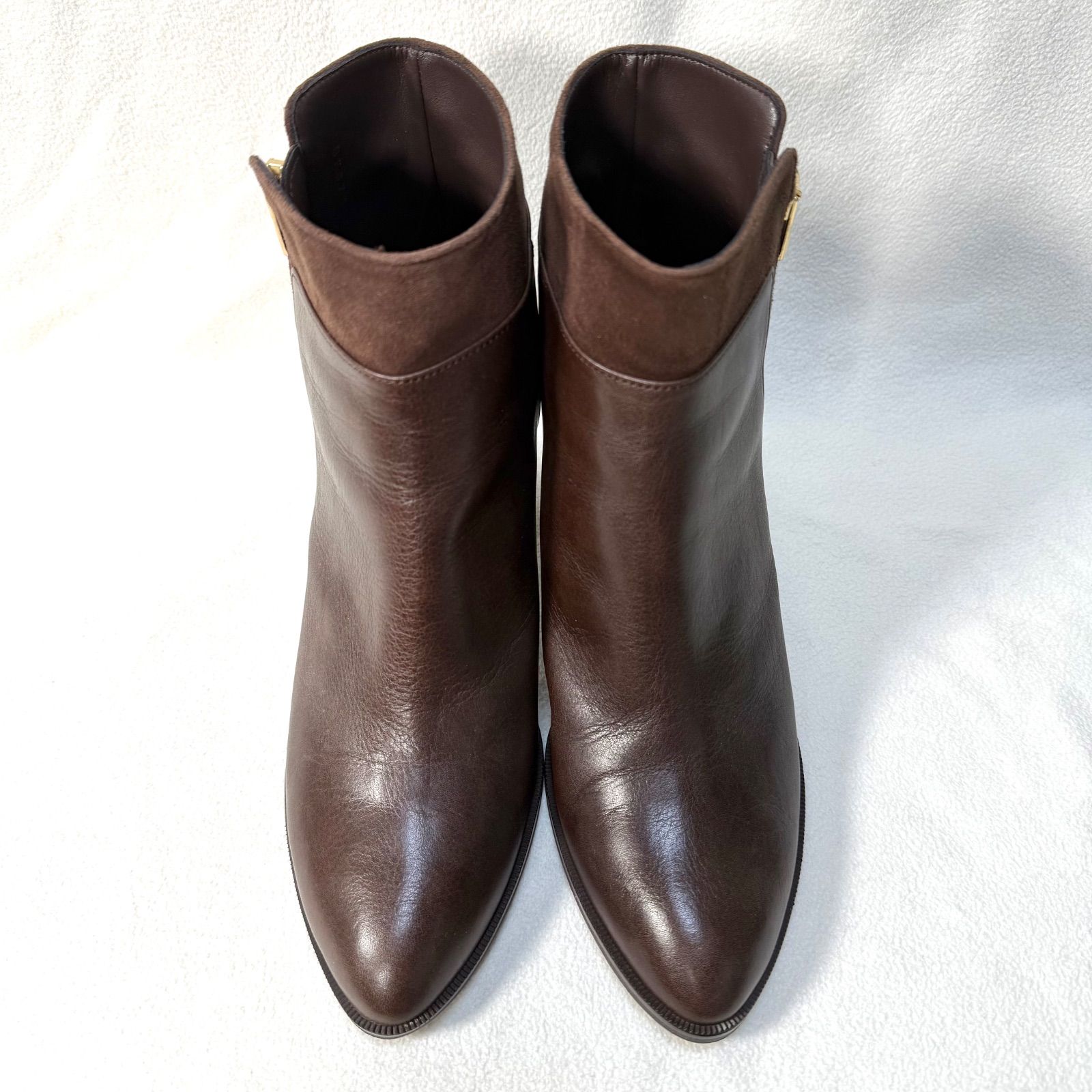 極美品・未使用級✨ダイアナ サイドジップ ポインテッドトゥ レザー