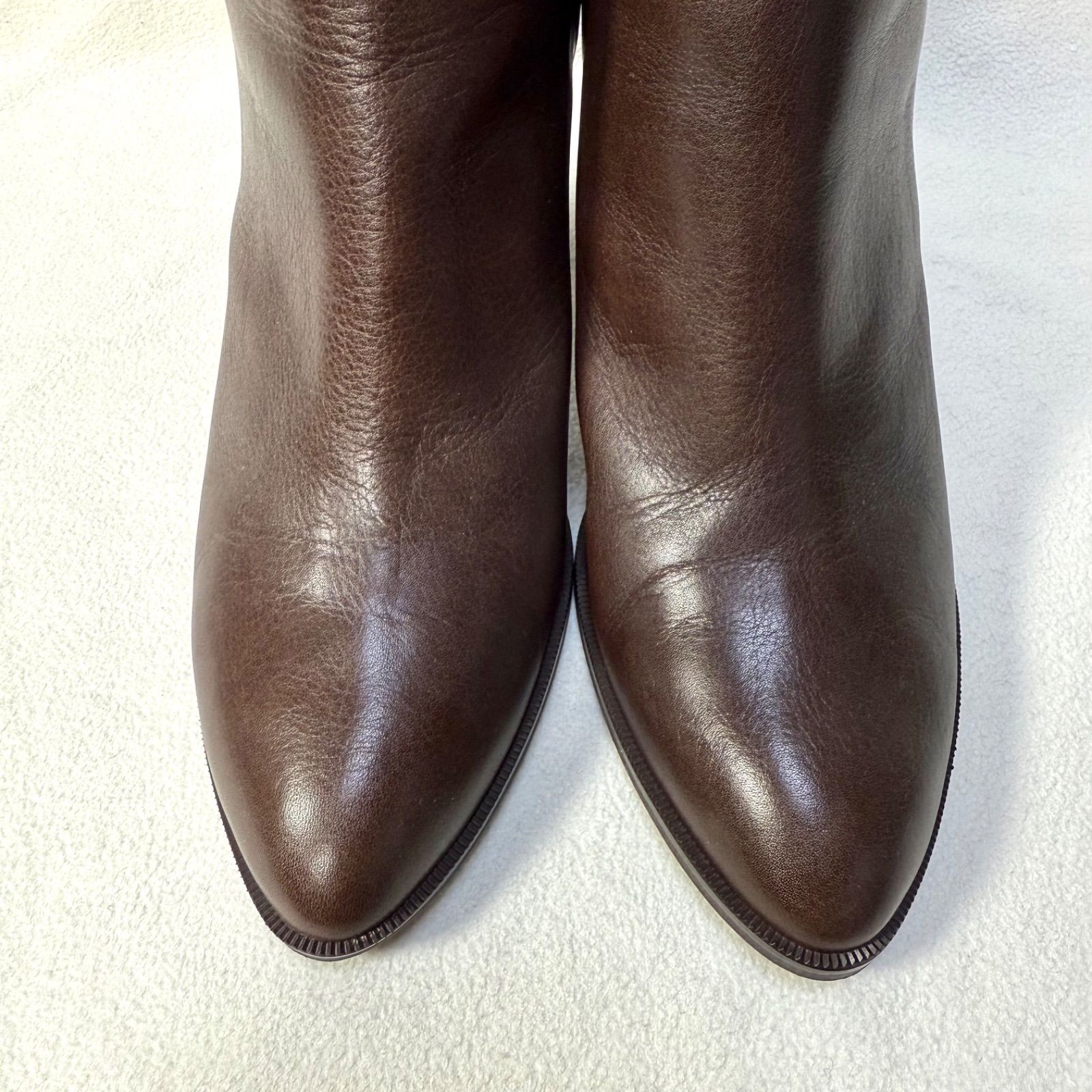 極美品・未使用級✨ダイアナ サイドジップ ポインテッドトゥ レザー