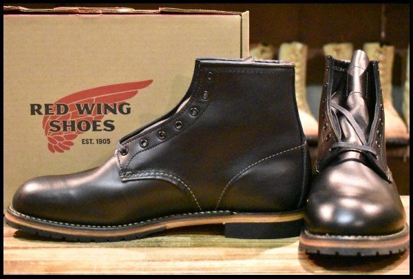 11D 19年 レッドウィング 9414 ベックマン ブラック フェザーストーン プレーントゥ ブーツ 9014 redwing HOPESMORE FJ313