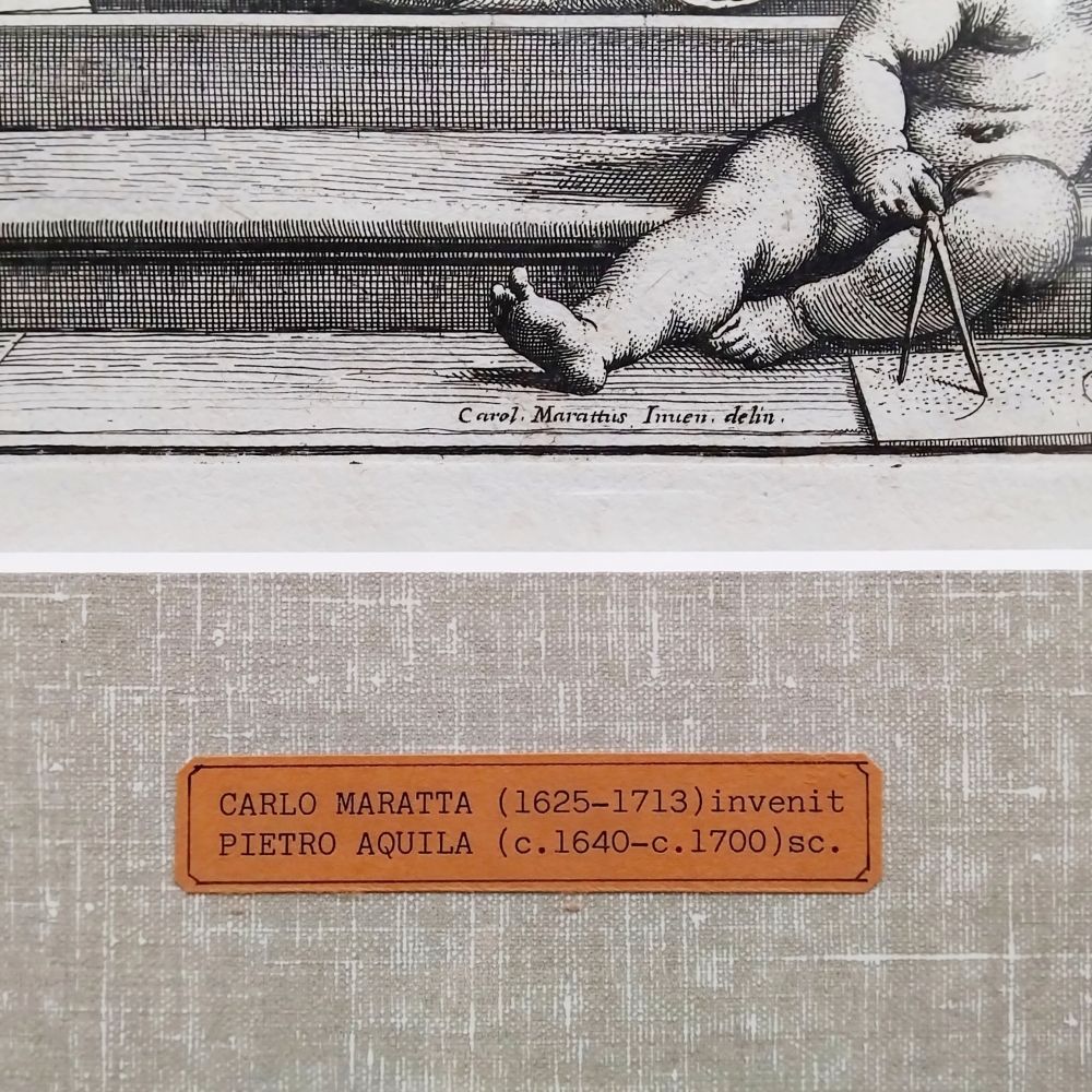 ラファエロの肖像のある扉絵 1674年