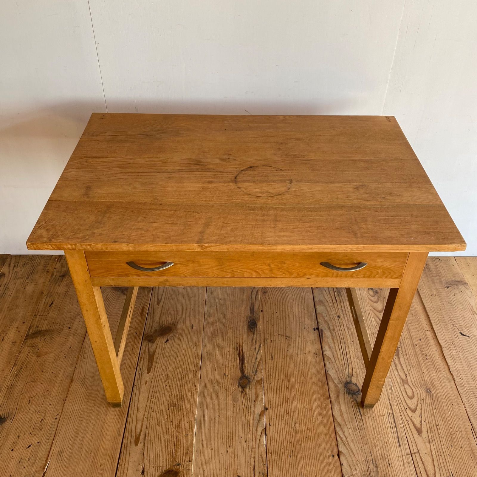 アンティーク テーブル デスク 作業台 レトロ デスク y197