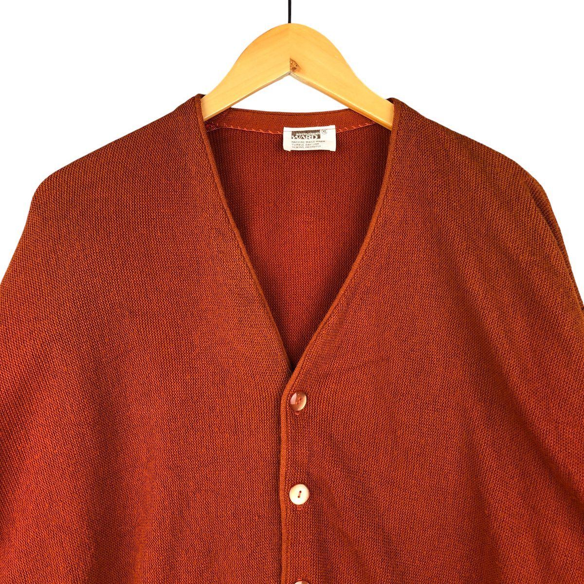 古着 70~80年代 MONTGOMERY WARD アクリルニットカーディガン メンズXL