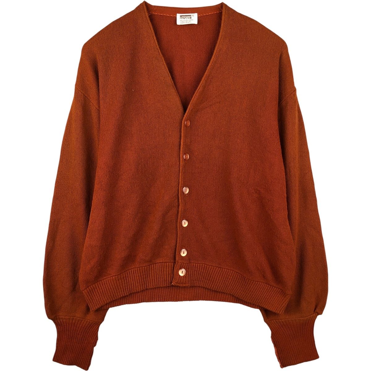 古着 70~80年代 MONTGOMERY WARD アクリルニットカーディガン メンズXL