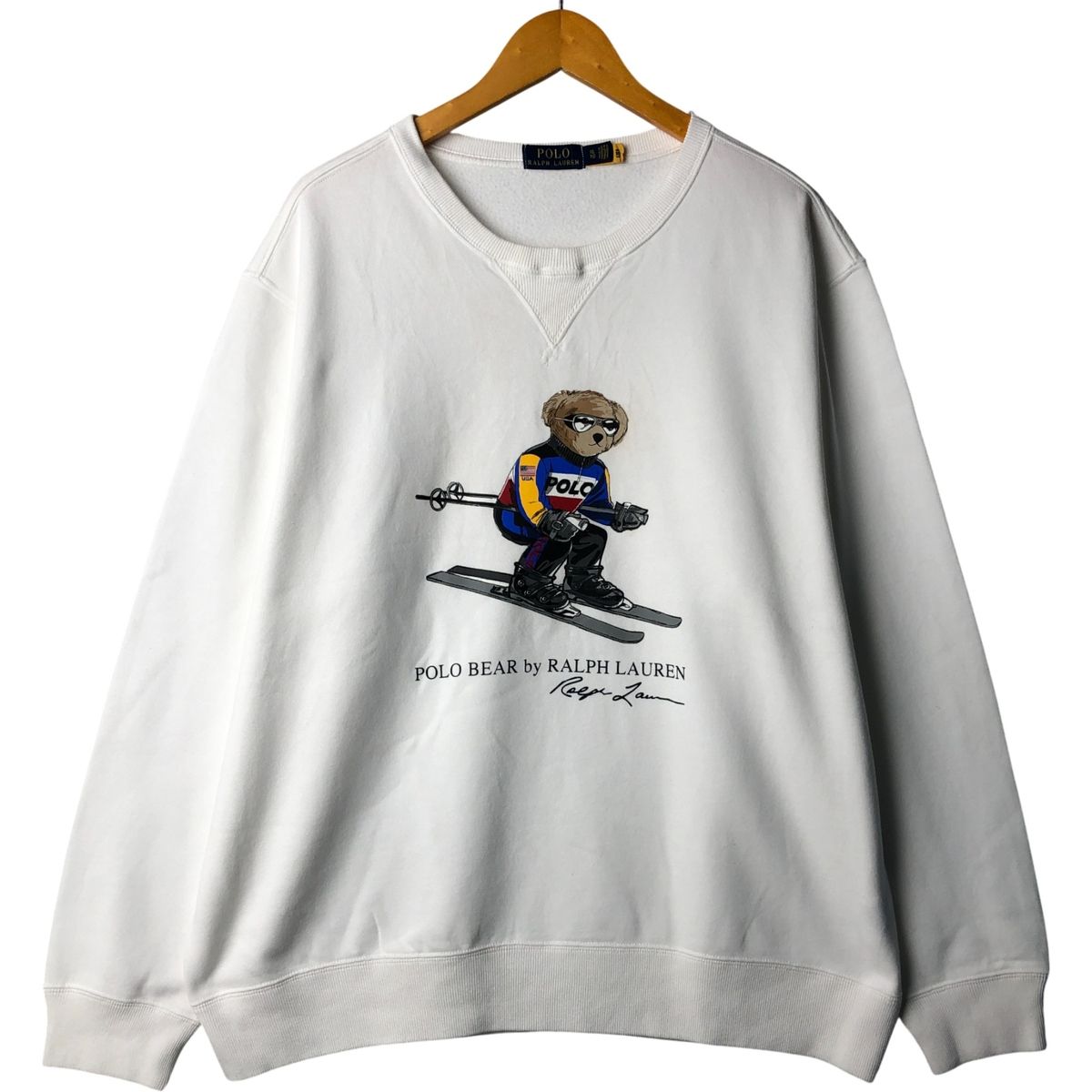 古着 ラルフローレン Ralph Lauren POLO RALPH LAUREN ポロベア プリントスウェットシャツ トレーナー メンズXL相当 eaa595622