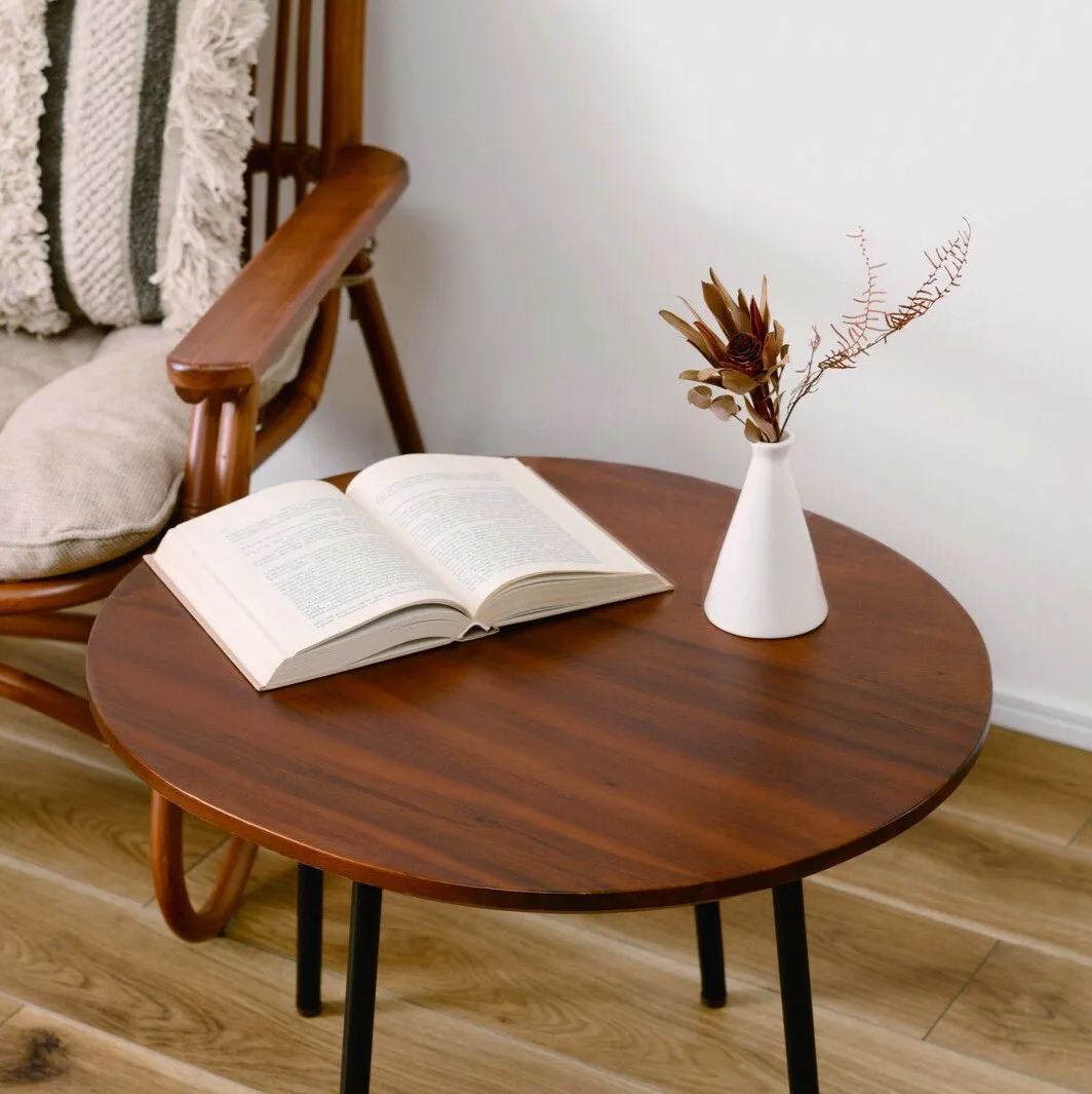 楕円形 天然木 北欧風 サイドテーブル 幅60cm ナイトテーブル テーブル コンパクト シンプル 北欧 ラウンド