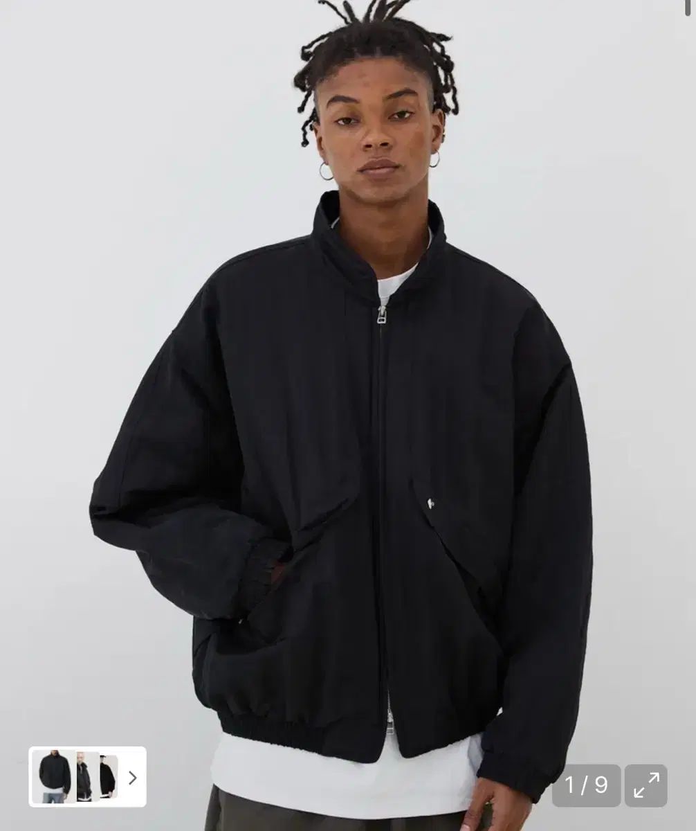 L アイイーワイ オーバーサイズ アウター ブラック