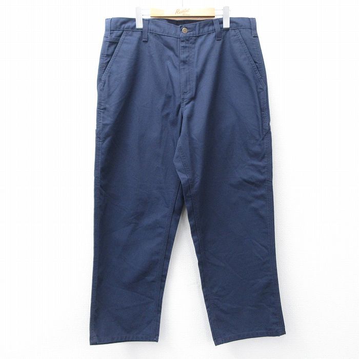 W36/古着 カーハート ペインター パンツ メンズ ダック地 濃紺系