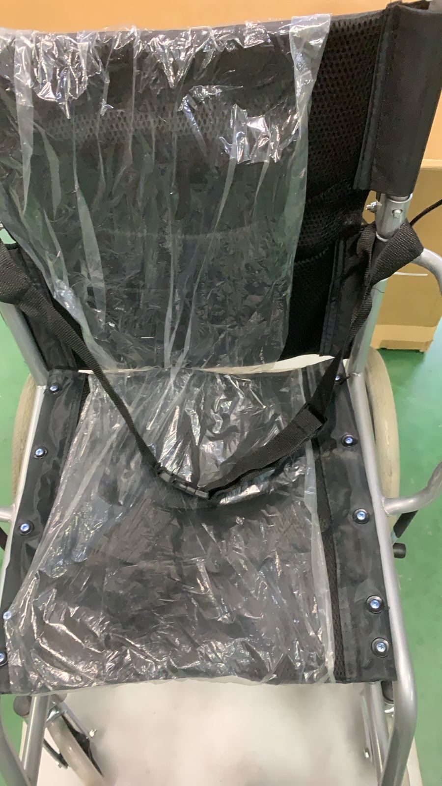 MobiQuip 介助型車椅子 折りたたみ ブレーキ付き 耐荷重100 kg--523922