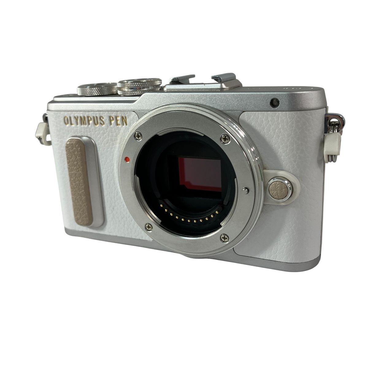 OLYMPUS PEN E-PL8 14-42mm 40-150mm ミラーレス一眼カメラ ホワイト ストロボ付属 オリンパス 撮影 写真 カメラ N10571004