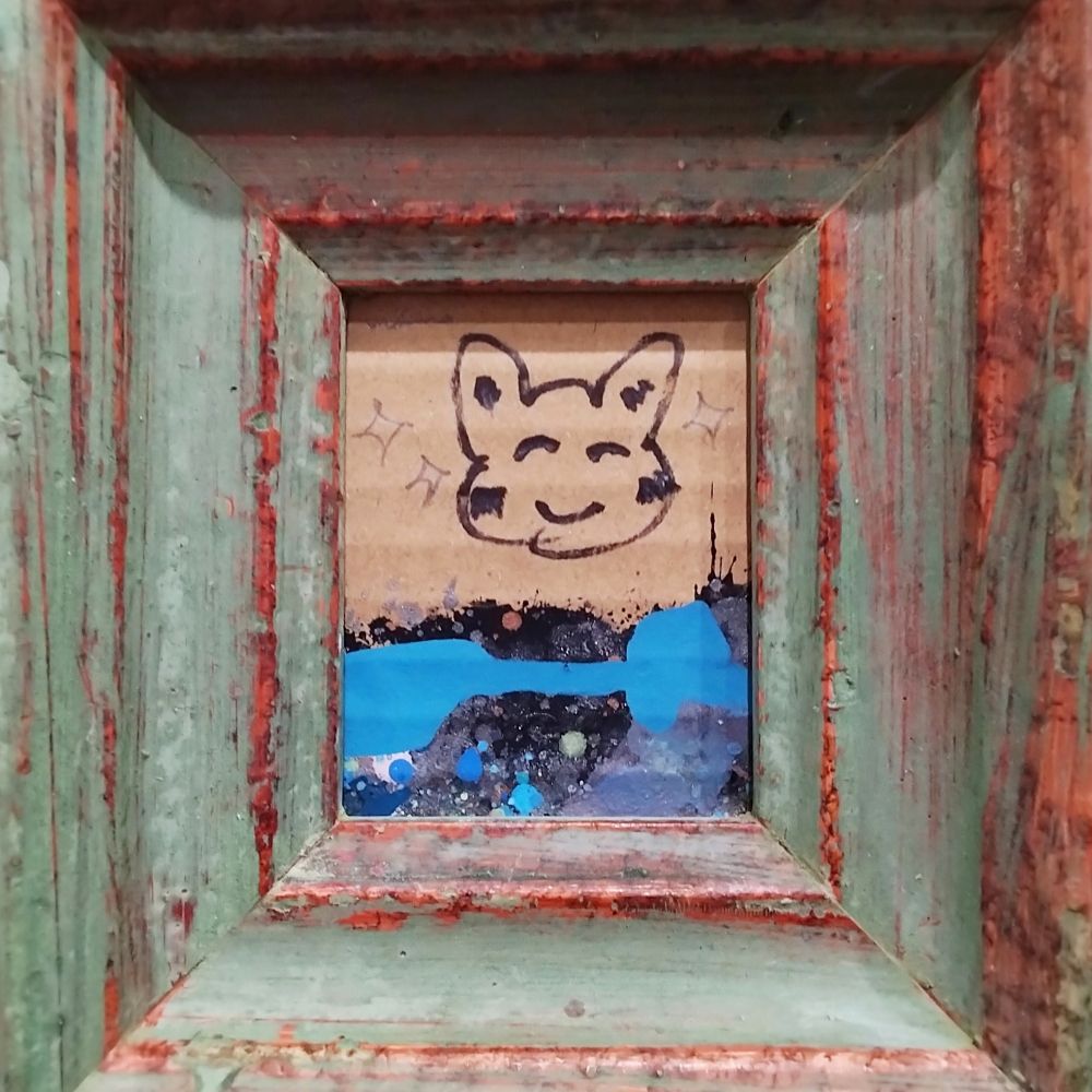 内野隆文 うさたん うさぎ 絵画 ドローイング 抽象画 現代アート