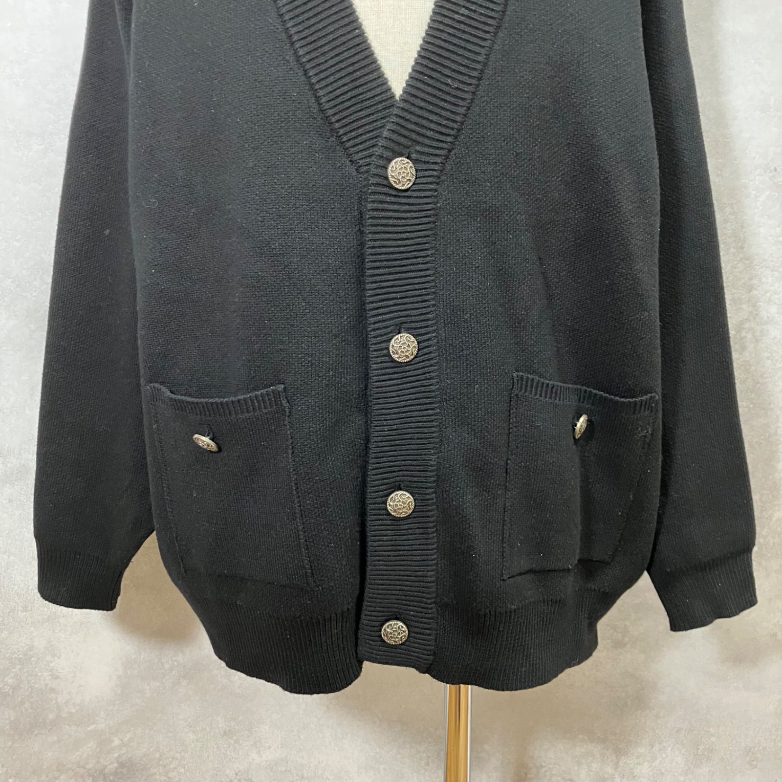 ADRER アドラー ニットカーディガン ブラック Sサイズ メンズ 美品 【B 