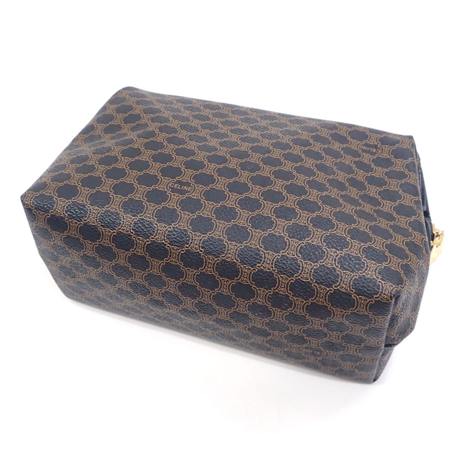 セリーヌ Celine セリーヌ ポーチ レディース ブラウン ブラック 茶色 黒 PVC レザー