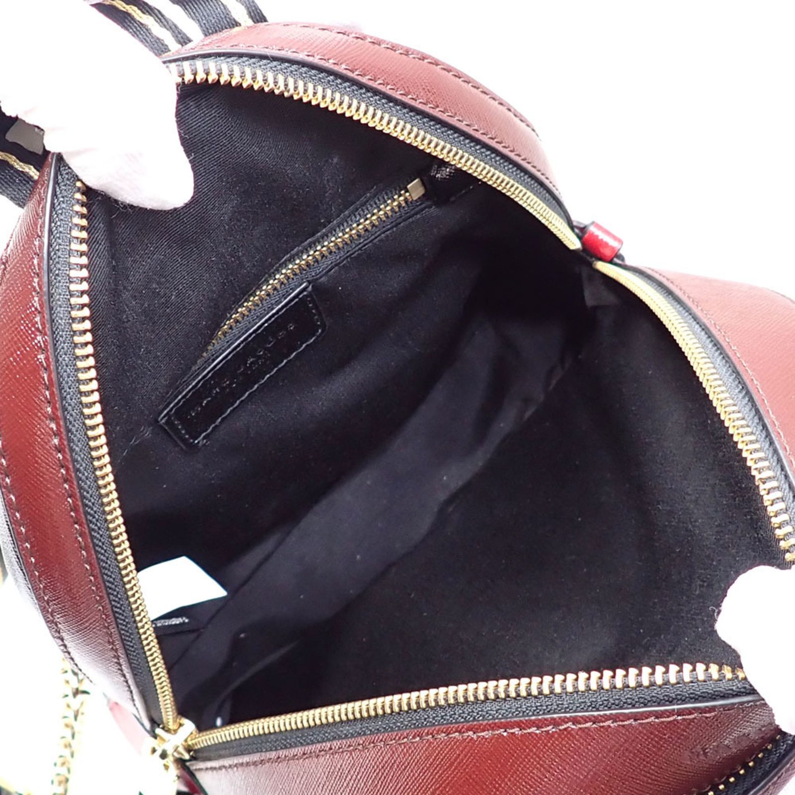 マーク ジェイコブス Marc Jacobs マークジェイコブス パックショット リュックサック レディース ブラック レッド レザー M0013992 バックパック デイパック DECORATOM_COM_BR