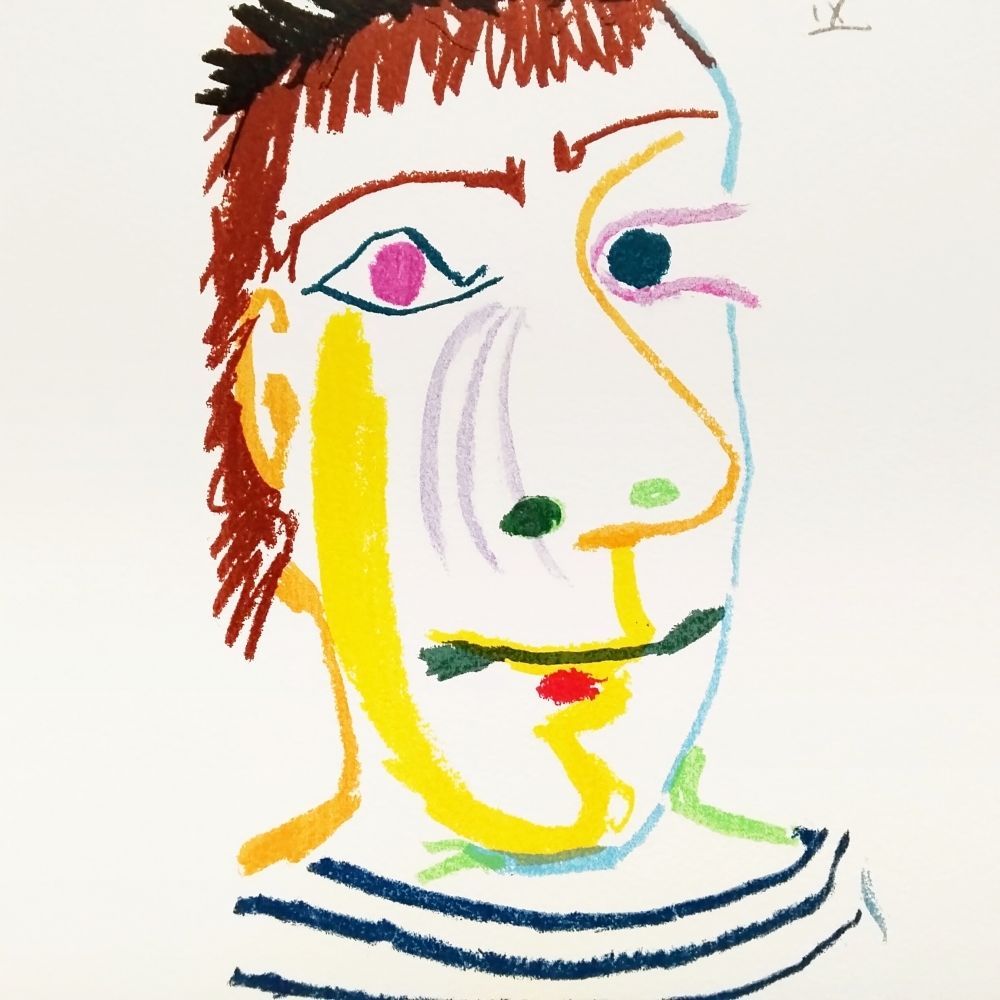 パブロ・ピカソ 幸せの味 1970年 リトグラフ 限定666部 版画 希少 額付