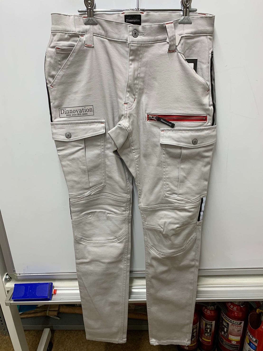 Dinnovation D-art カーゴパンツ ストレッチカーゴパンツ 22 B 009 ライトグレー 作業ズボン 作業カーゴパンツ