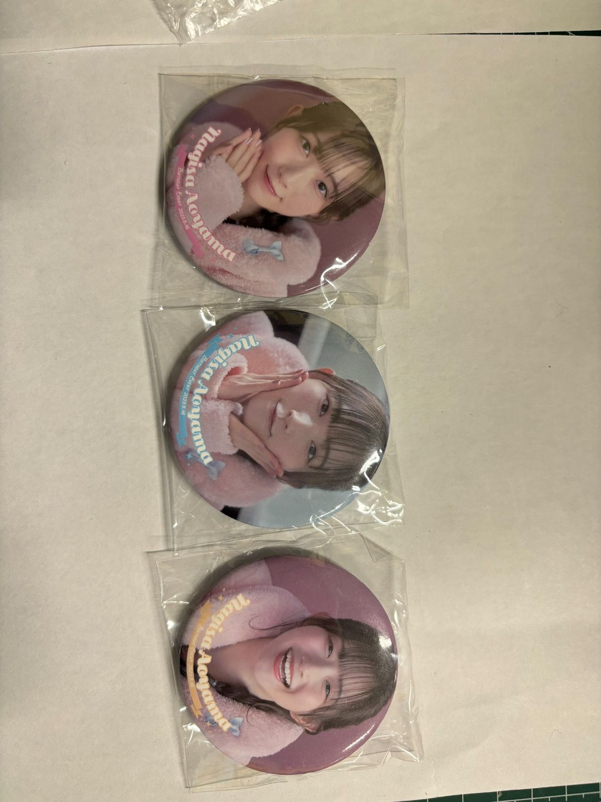 MR-01364 青山なぎさ berthday event 2023 缶バッジ - メルカリ