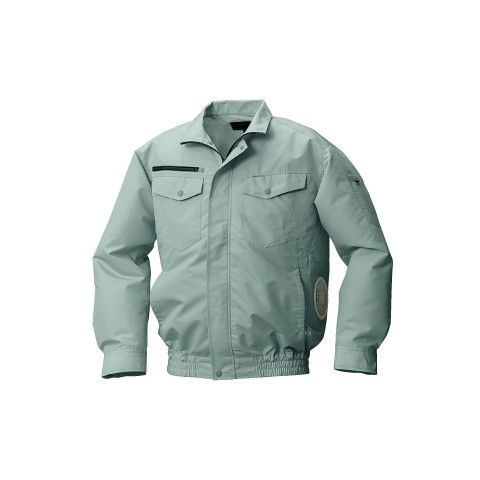 種類1：6:シルバー/M 【空調服(R)】綿・ポリ混紡横ファン空調服(R)（服