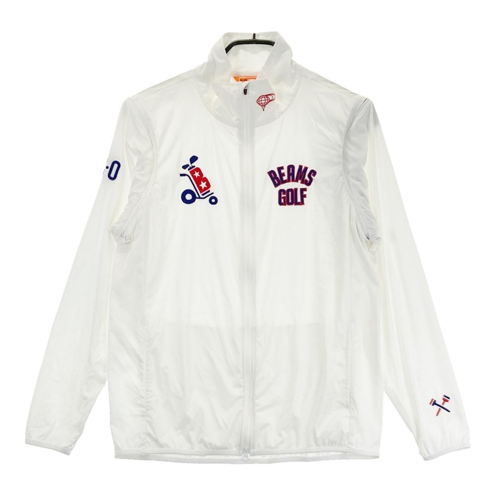 サイズ：L BEAMS GOLF ビームスゴルフ 2WAY ジップジャケット ホワイト