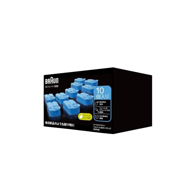 ブラウン 3in1 シェーバー洗浄液 アルコール洗浄 クリーン&チャージ システム 洗浄液カートリッジ 交換用 10個入り CCR10 0