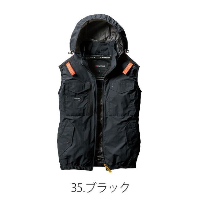 (10) 4つ穴 空調服 バートル AC2094 ストームブラック XL 10) 4つ穴 空調服 バートル AC2094 ストームブラック XL BURTLE