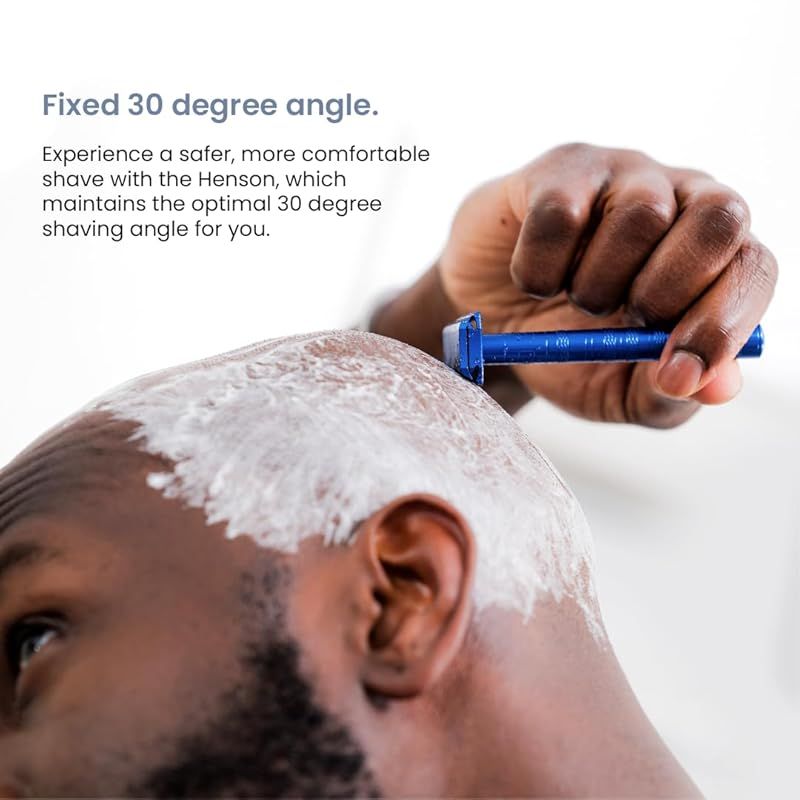 メーカー付 HENSON SHAVING AL13 シェーバー MILD COPPER 替刃5枚付 耐久性が高く 肌への刺激を最低限に抑えながら深剃り 0