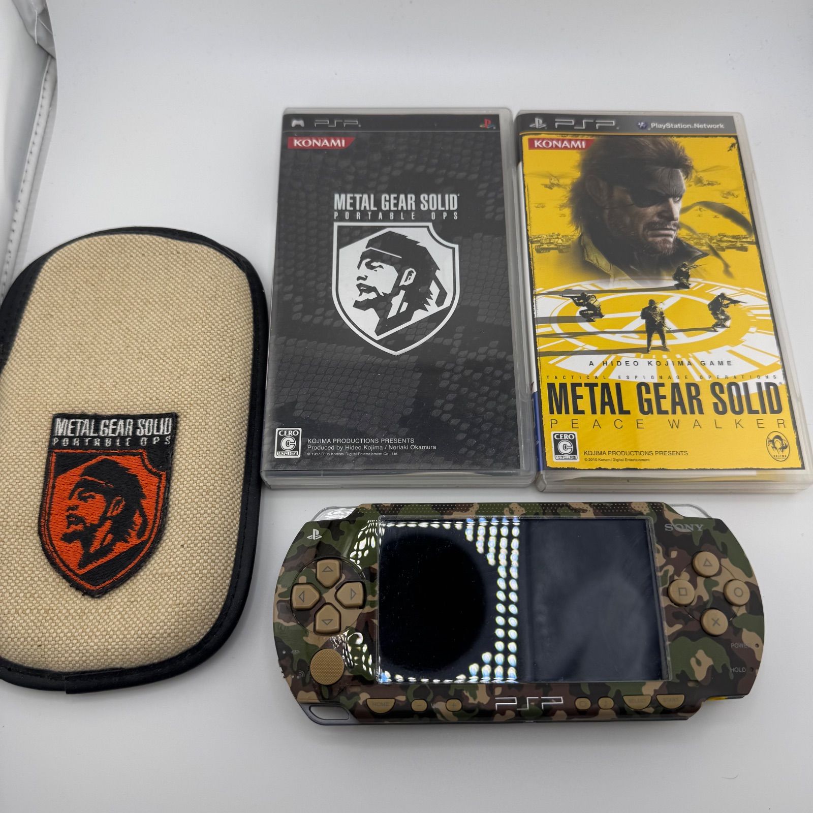PSポータブル PSP1000 メタルギアソリッド 迷彩カラー PSP-1000 METAL GEAR SOLID メタルギアソリッド 迷彩カラー 本体