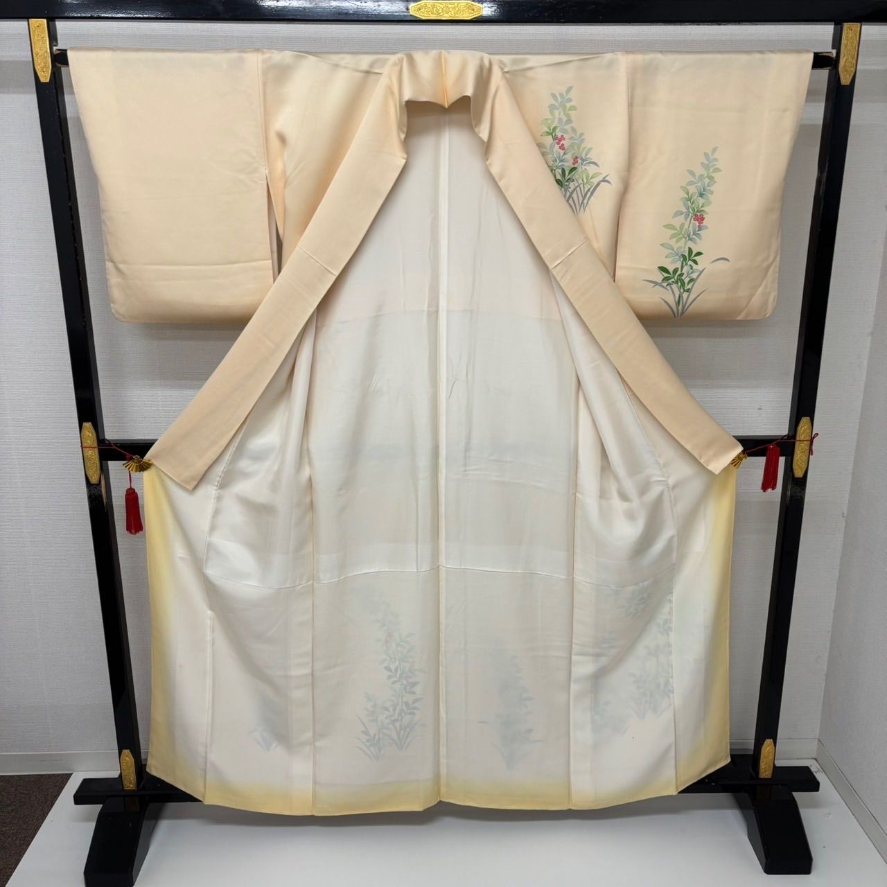 付下げ 友禅 上品な染め 紋無し 訪問着 正絹 着物 MK-717 - メルカリ