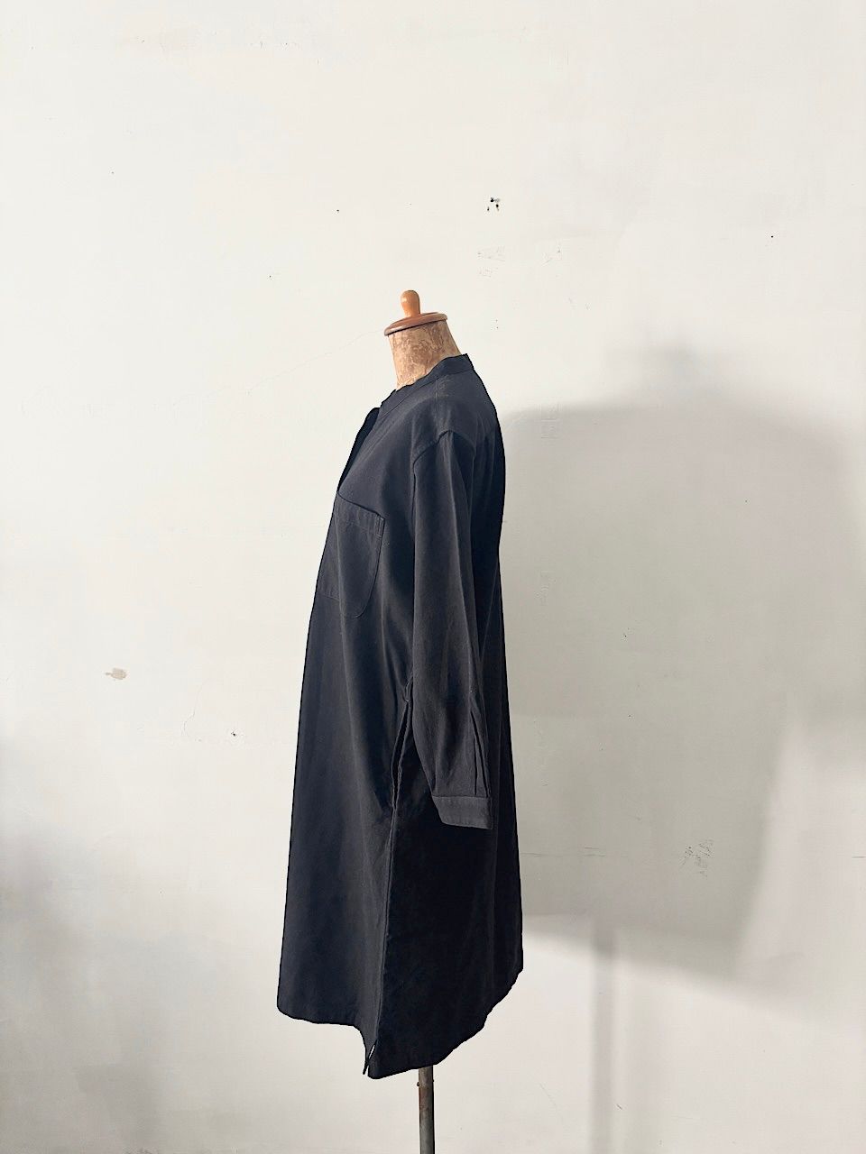 MHL ウールコットン バンドカラー ワンピース サイズ2 - メルカリ