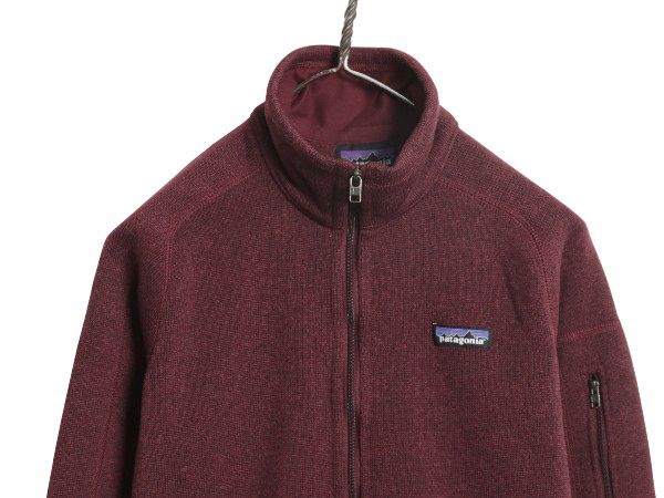 なクーポン配布中! パタゴニア ベターセーター ジャケット レディース S 古着 20年製 アウトドア 裏起毛 フリース セーター フルジップ ブルゾン バーガンディ