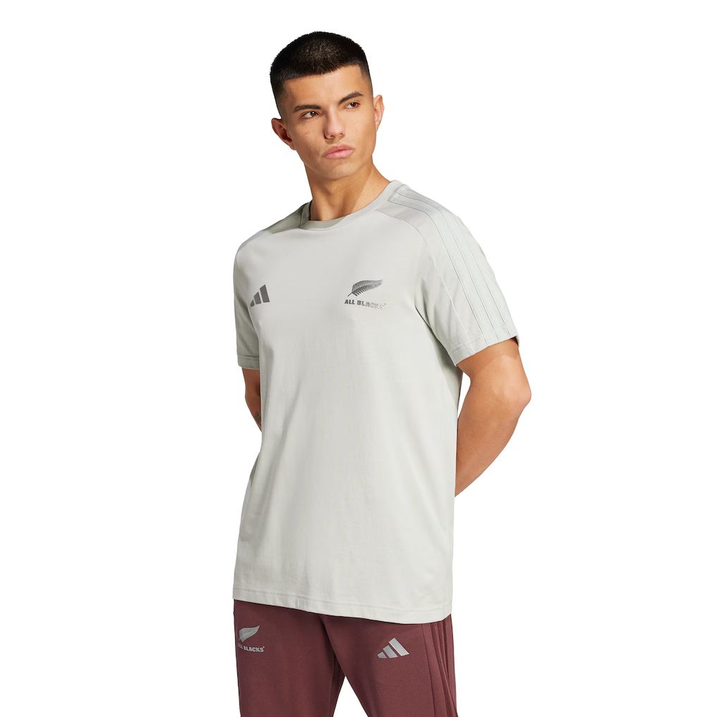 アディダス ラグビー ニュージーランド代表 オールブラックス エッセンシャル Tシャツ シルバー 公式モデル 日本未発売