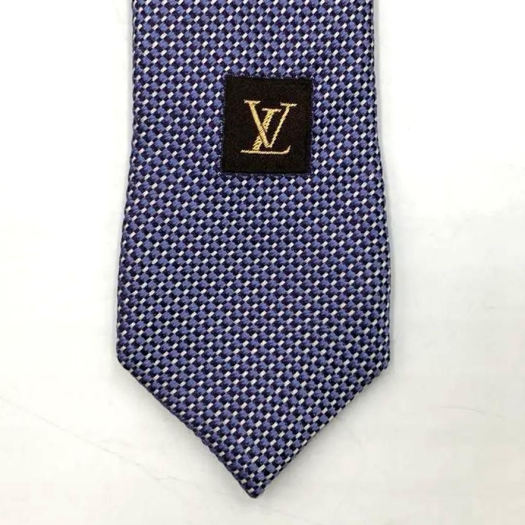⭐️箱付⭐️LOUIS VUITTON ルイヴィトン ネクタイ ブルー シルク