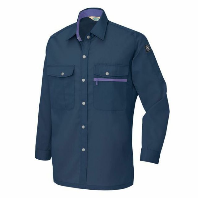 haru様 種類25：008ネイビー/4L(+550円） AZ-5375 アイトス 長袖シャツ（男女