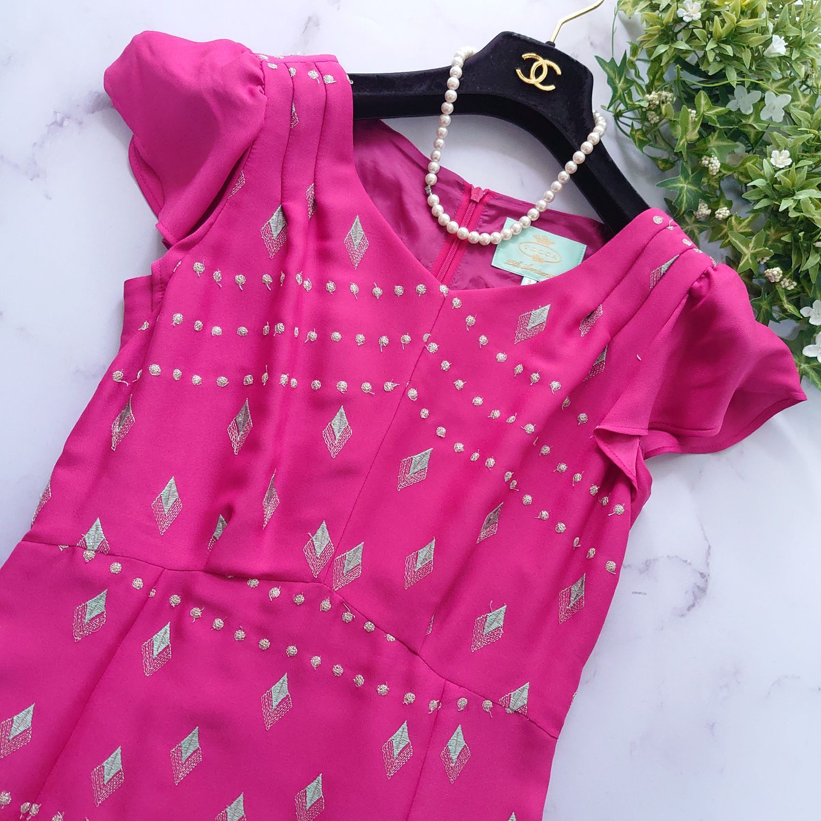 25周年 トッカ KARAMAY 刺繍 ワンピース フ サイズ2