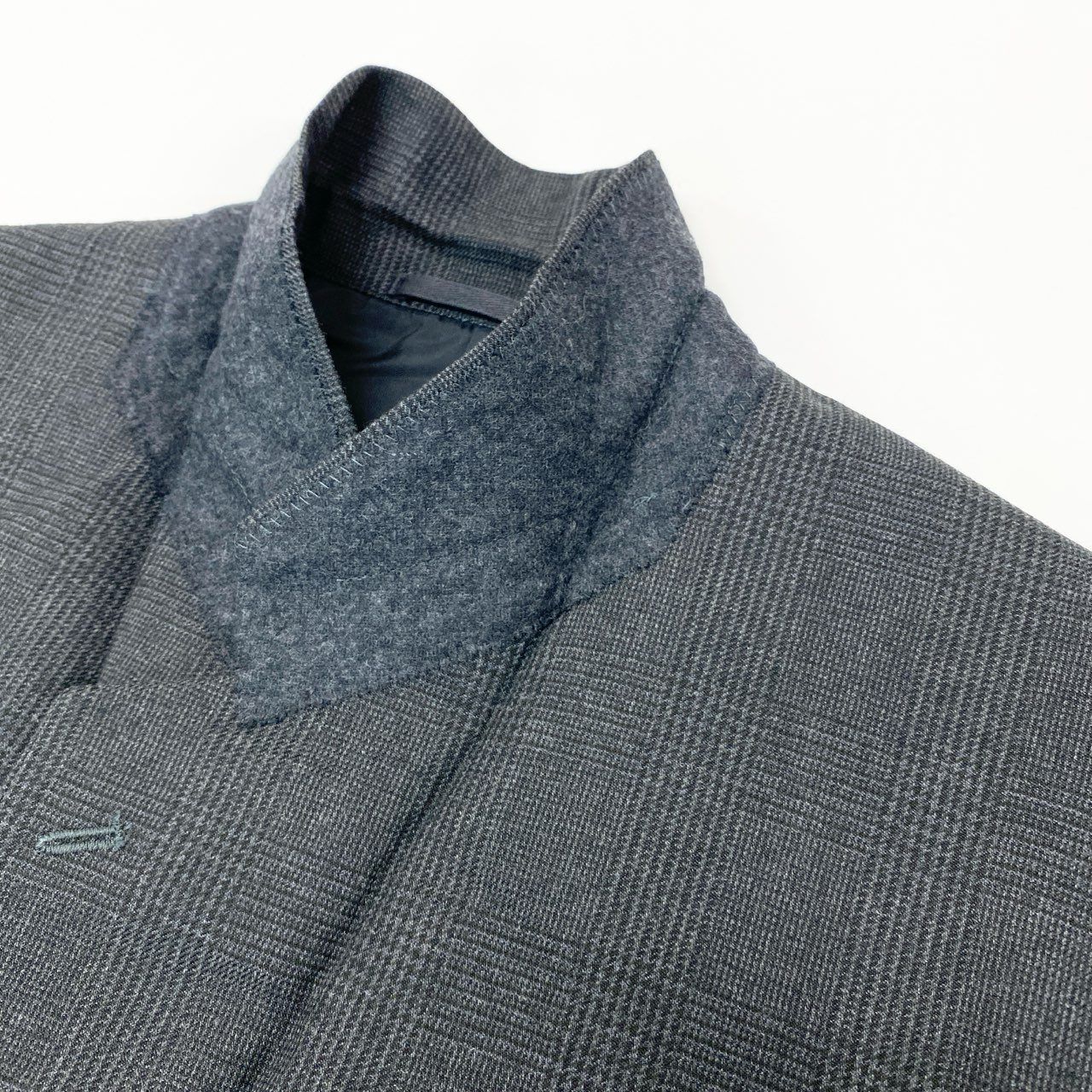 6k1 COMME des GARCONS HOMME コムデギャルソンオム 田中オム セットアップスーツ シングル 2B グレンチェック テーラードジャケット タックパンツ フォーマル AD1992  M グレー ウール100％o07t 6k1 COMME des GARCONS HOMME コムデギャルソンオム 田中オム