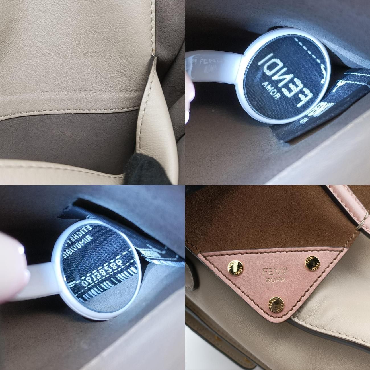 ベージュ×ピンク×ブラウン