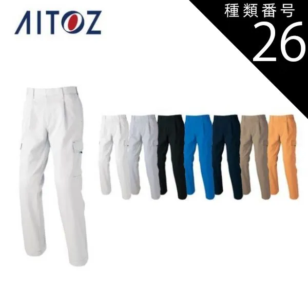 園芸用品 種類26：010ブラック/LL AZ-60421 アイトス カーゴパンツ（1