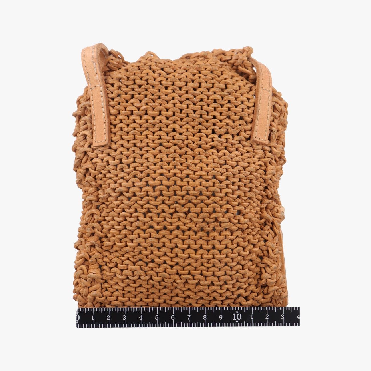 シャネルChanelポシェット ロゴブラウン レザーA147016156097