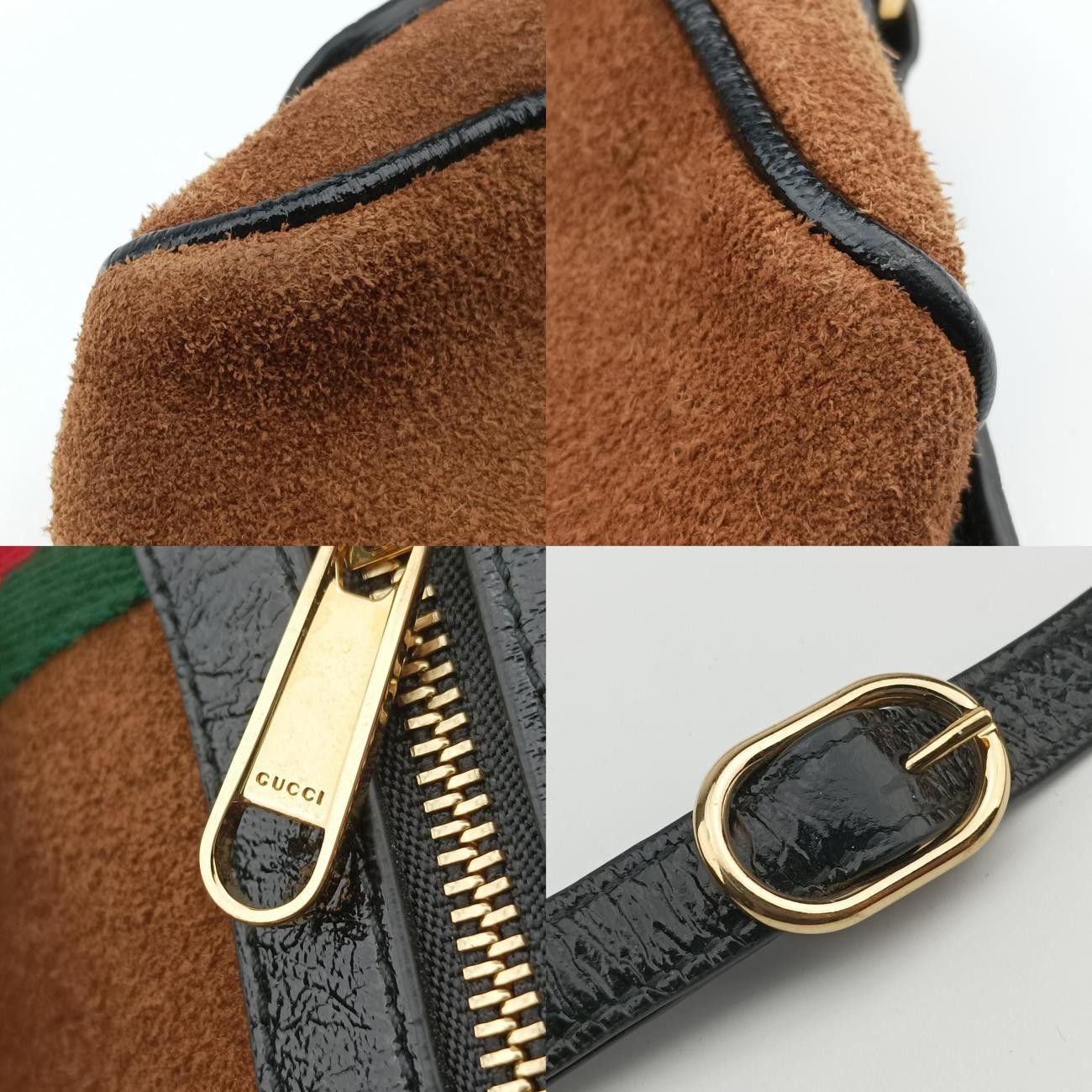 グッチGucciオフィディア ブラウン×ブラック×レッド×グリーン スエード 573321 DECORATOM_COM_BR