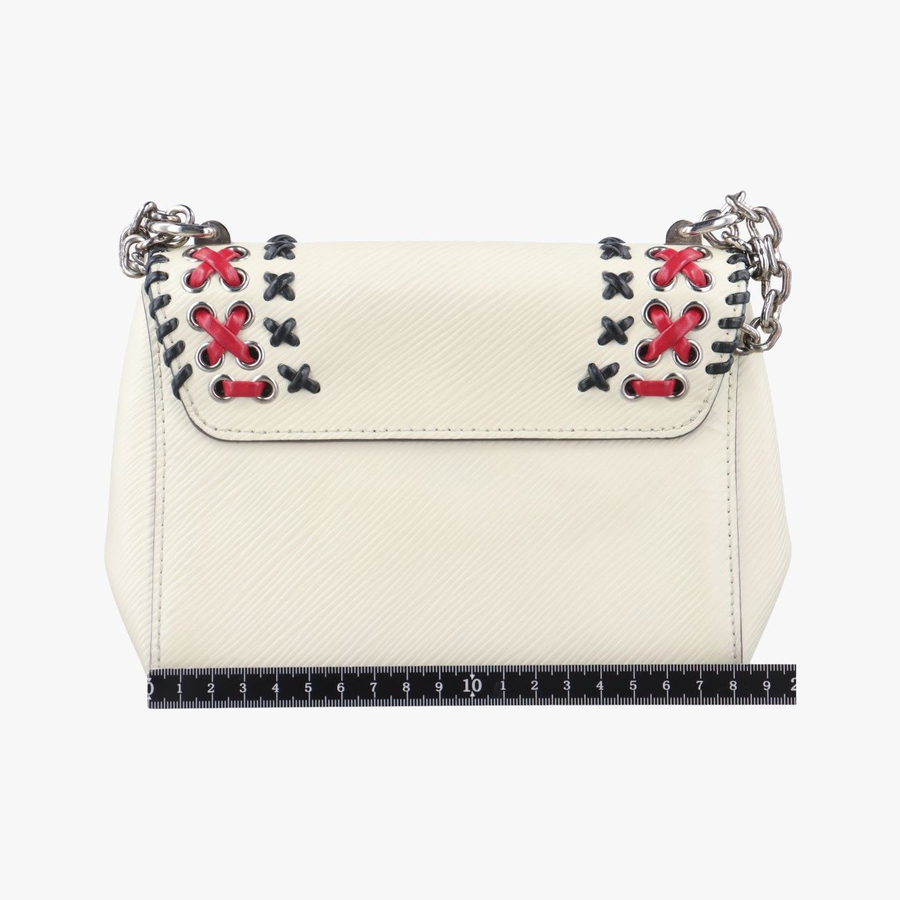 ルイヴィトンLouis VuittonツイストPM ホワイト×レッド×ブラック エピ M42777 FL2196