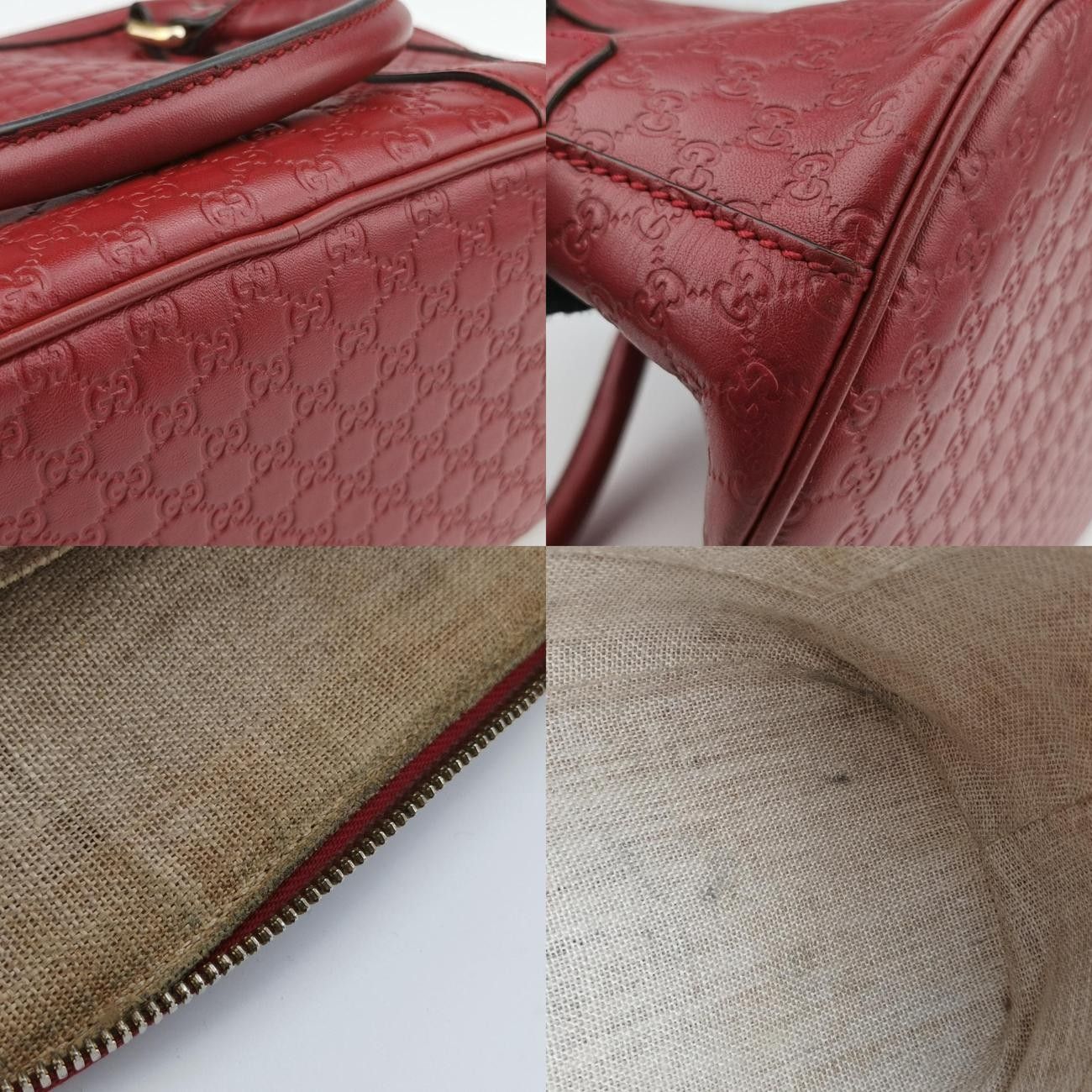 グッチGucciマイクログッチシマ レッド