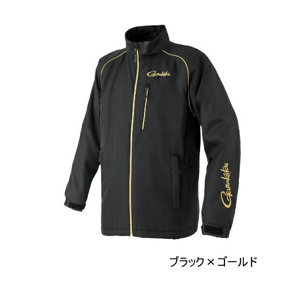 25年10月新商品 がまかつ コアサーモジャケット GM-3795 ブラック×ゴールド LLサイズ