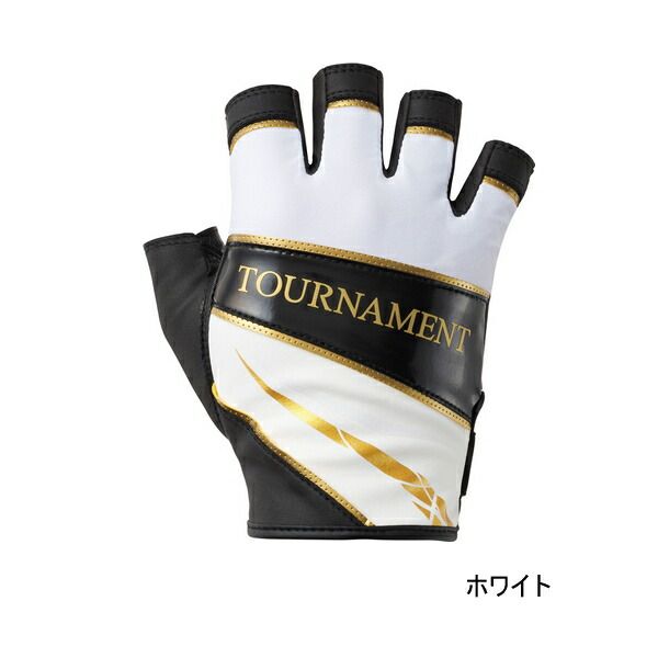（25年9月新商品） ダイワ トーナメント グローブ 5本カット DG-1325T ホワイト Mサイズ