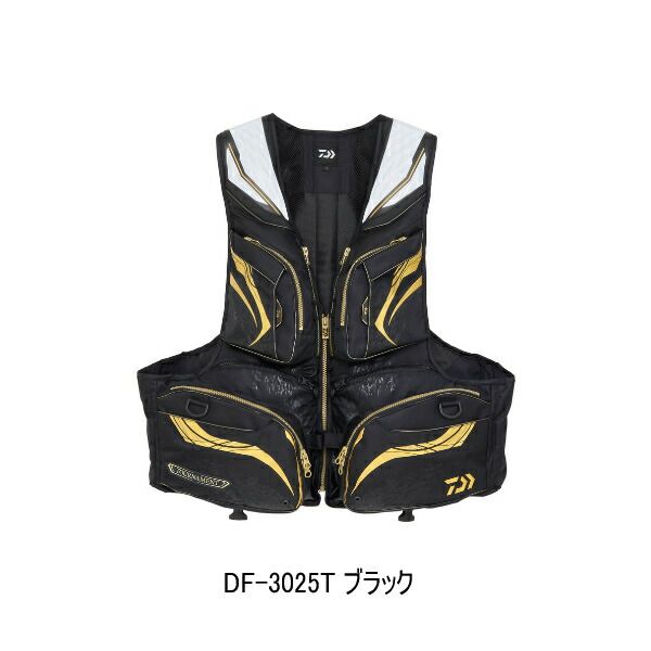 25年10月新商品 ダイワ トーナメント バリアテック R サイバーフロート DF-3025T ブラック Lサイズ