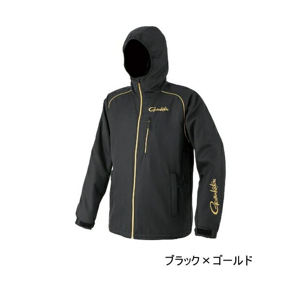 25年10月新商品 がまかつ コアサーモフーディ GM-3796 ブラック×ゴールド 5Lサイズ