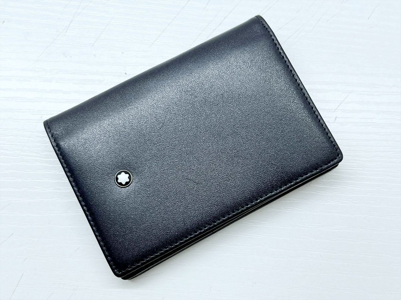 MONTBLANC モンブラン マイスターシュテック スムースレザー カードケース 名刺入れ 黒